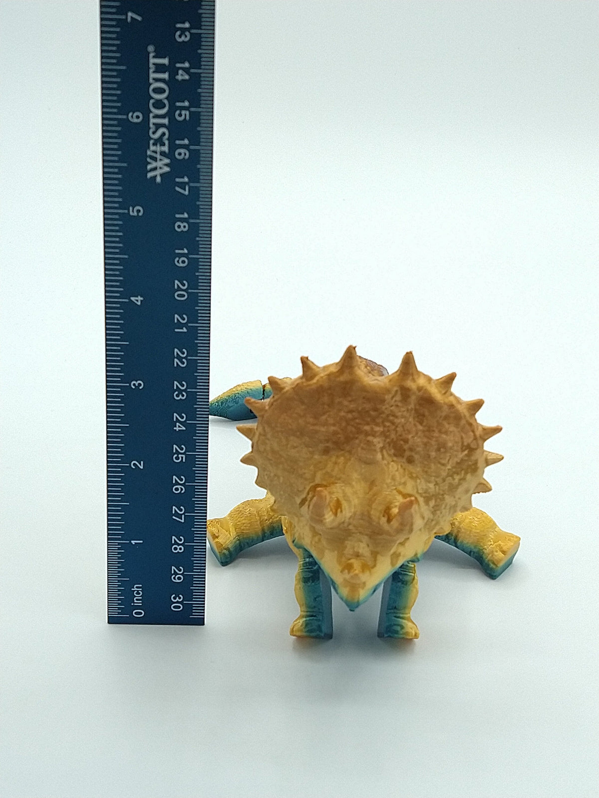 Articulated TRICERATOPS Rainbow Colors 8" 3D Printed Figure