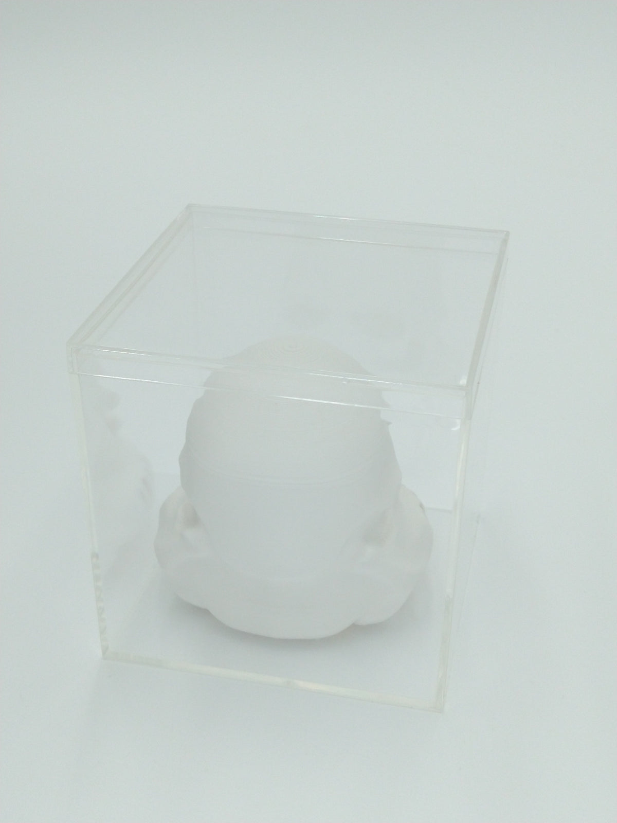 SKULLTROOPER Helmet Skull Miniature Collectible 3" W/Display case 3d printed
