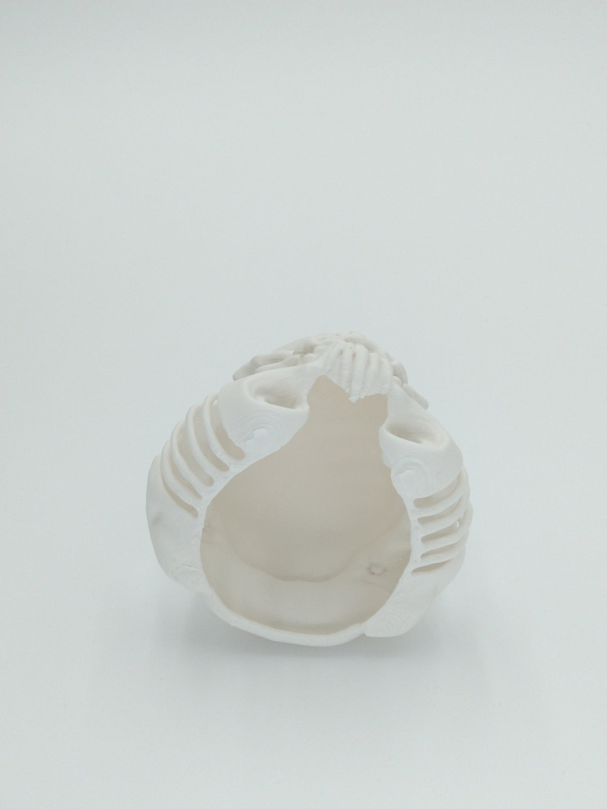 SKULLTROOPER Helmet Skull Miniature Collectible 3" W/Display case 3d printed