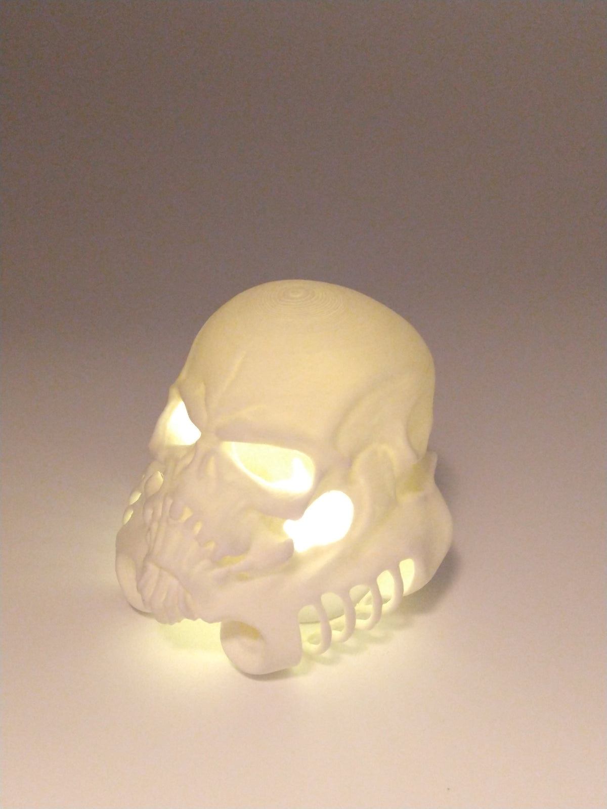 SKULLTROOPER Helmet Skull Miniature Collectible Nightlight 3" 3d printed