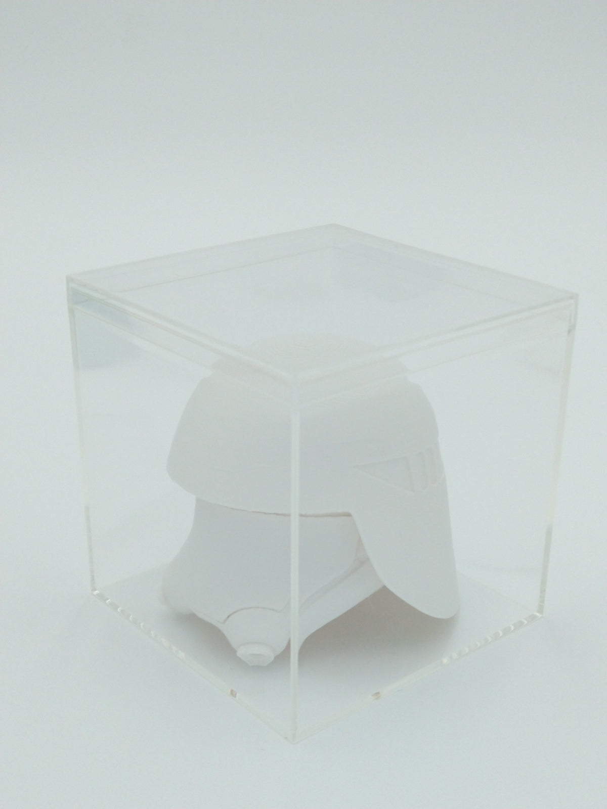 SNOWTROOPER Helmet Miniature Collectible 3" W/Display case 3d printed