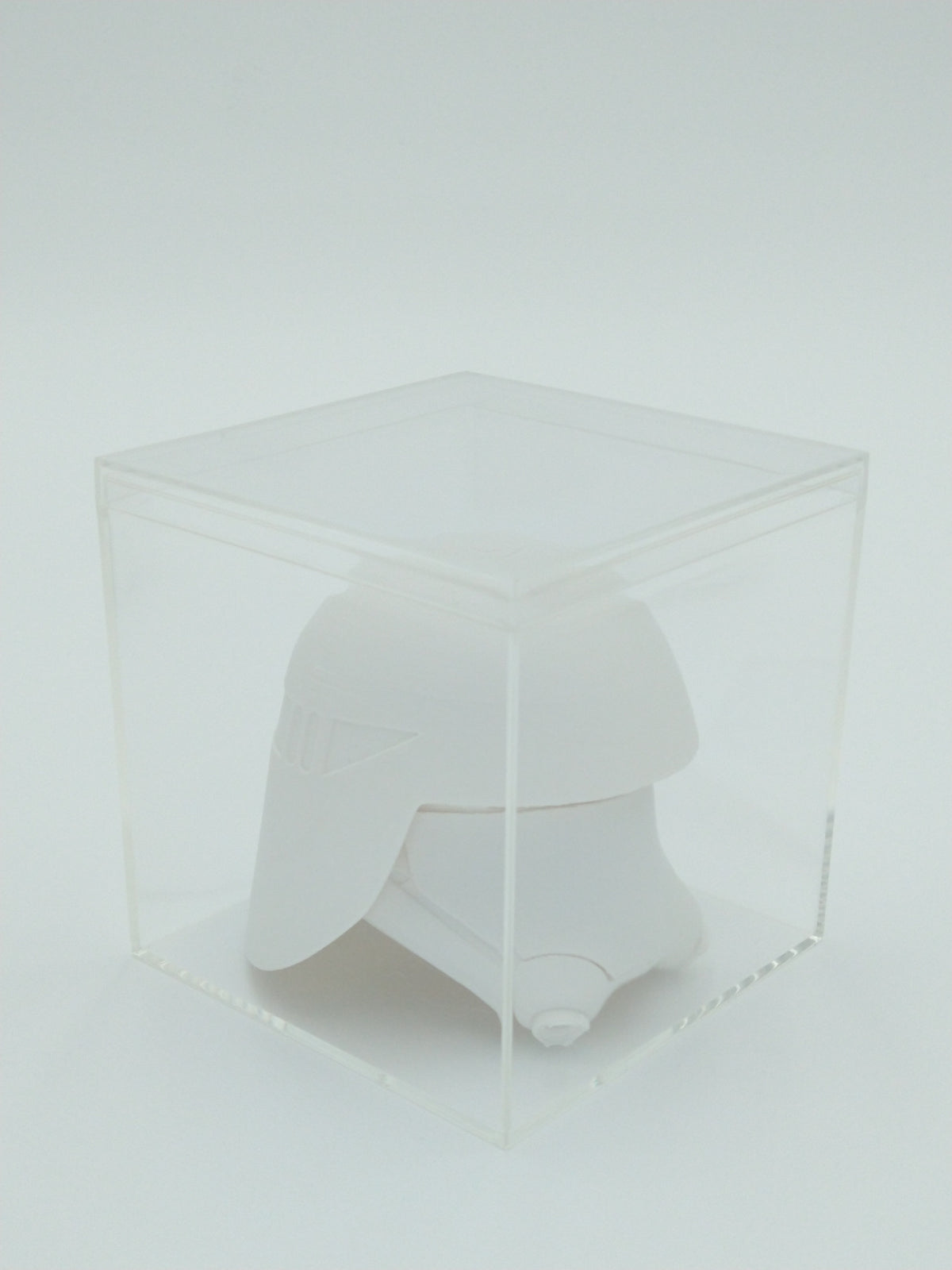 SNOWTROOPER Helmet Miniature Collectible 3" W/Display case 3d printed