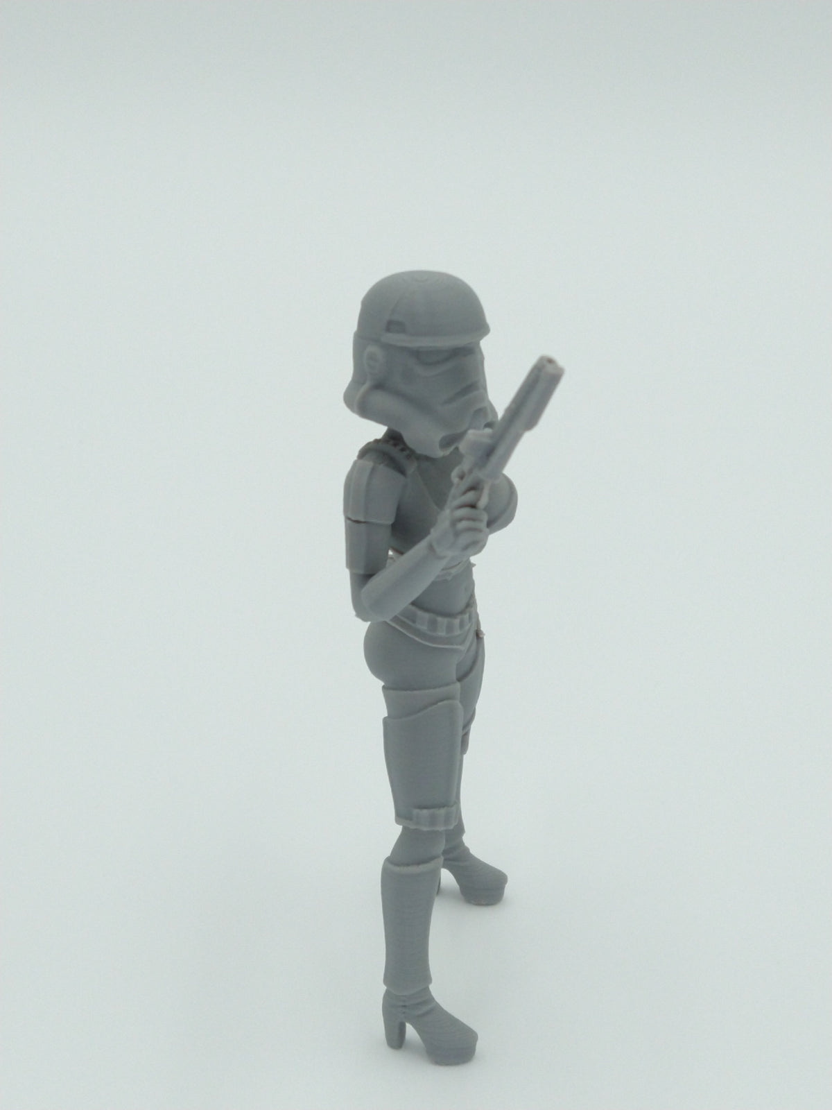 SEXY BIKINI STORMTROOPER Girl 5.5" Gray 3d printed