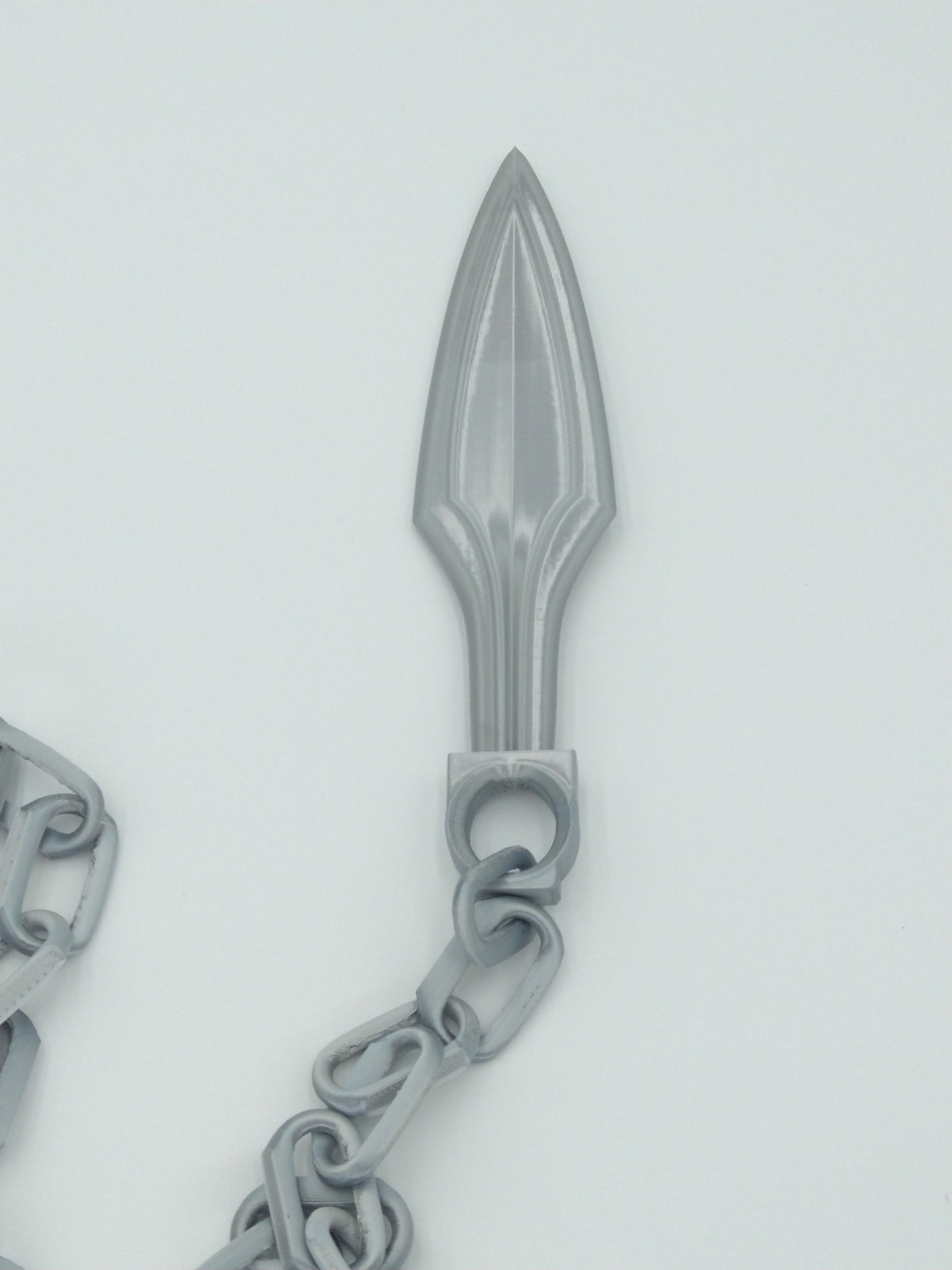 Mortal Kombat Scorpion Kunai With Chains 60" Silver 3D PRINTED