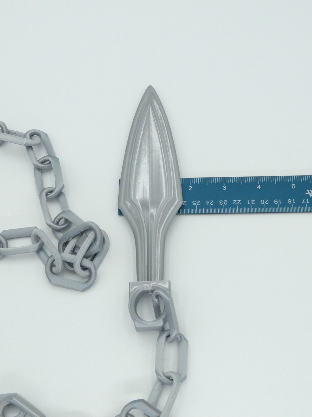 Mortal Kombat Scorpion Kunai With Chains 60" Silver 3D PRINTED