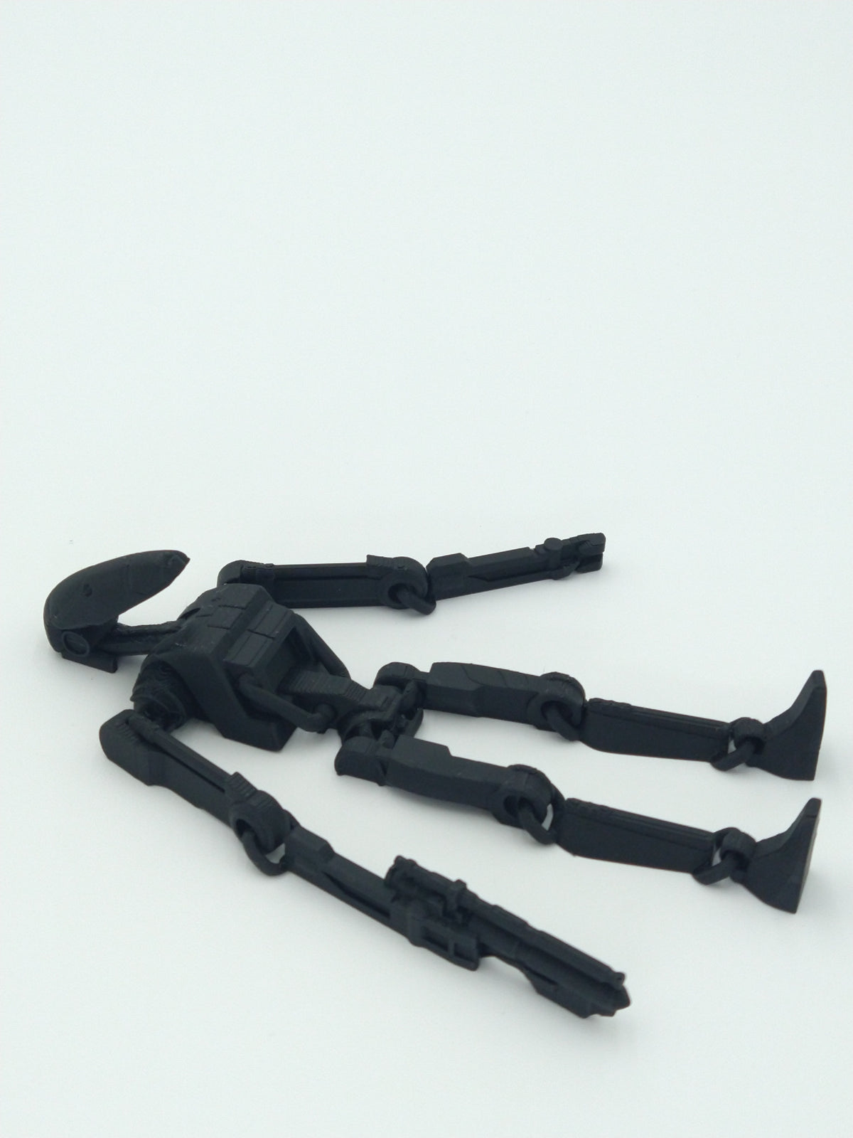 Battle Droid Figure Articulated Flexi Black 3D Printed Figure