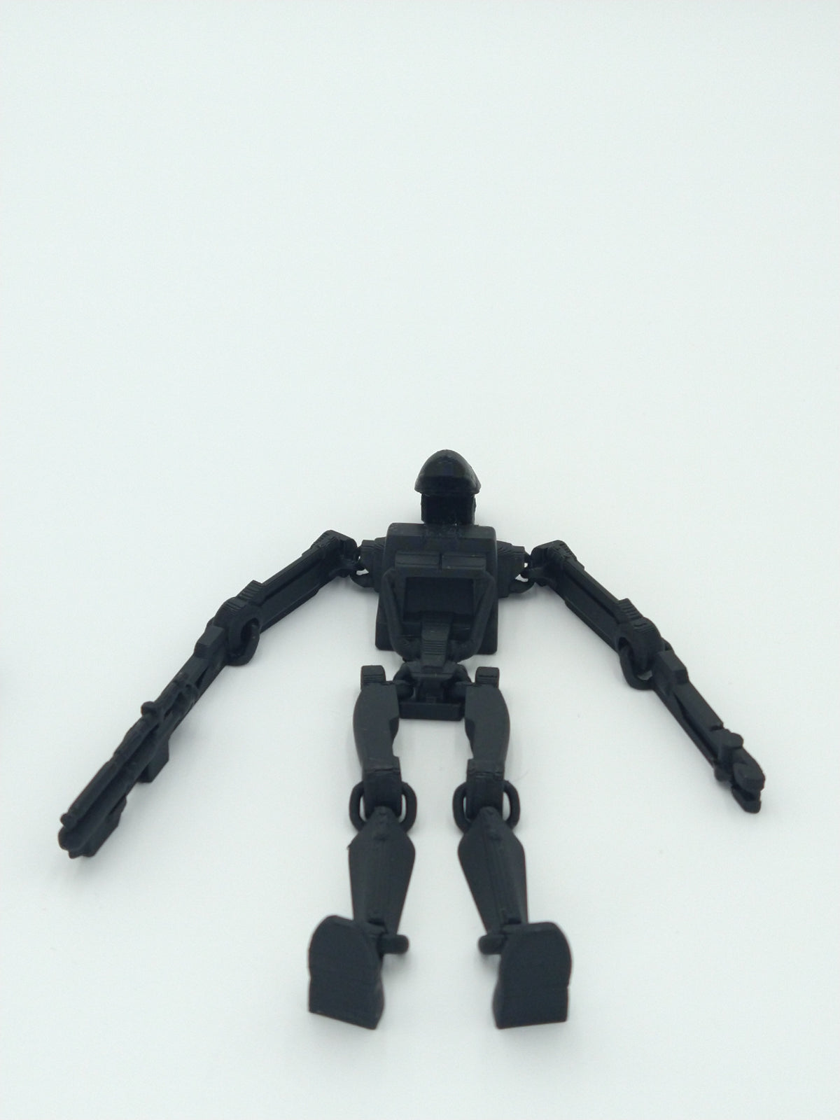 Battle Droid Figure Articulated Flexi Black 3D Printed Figure