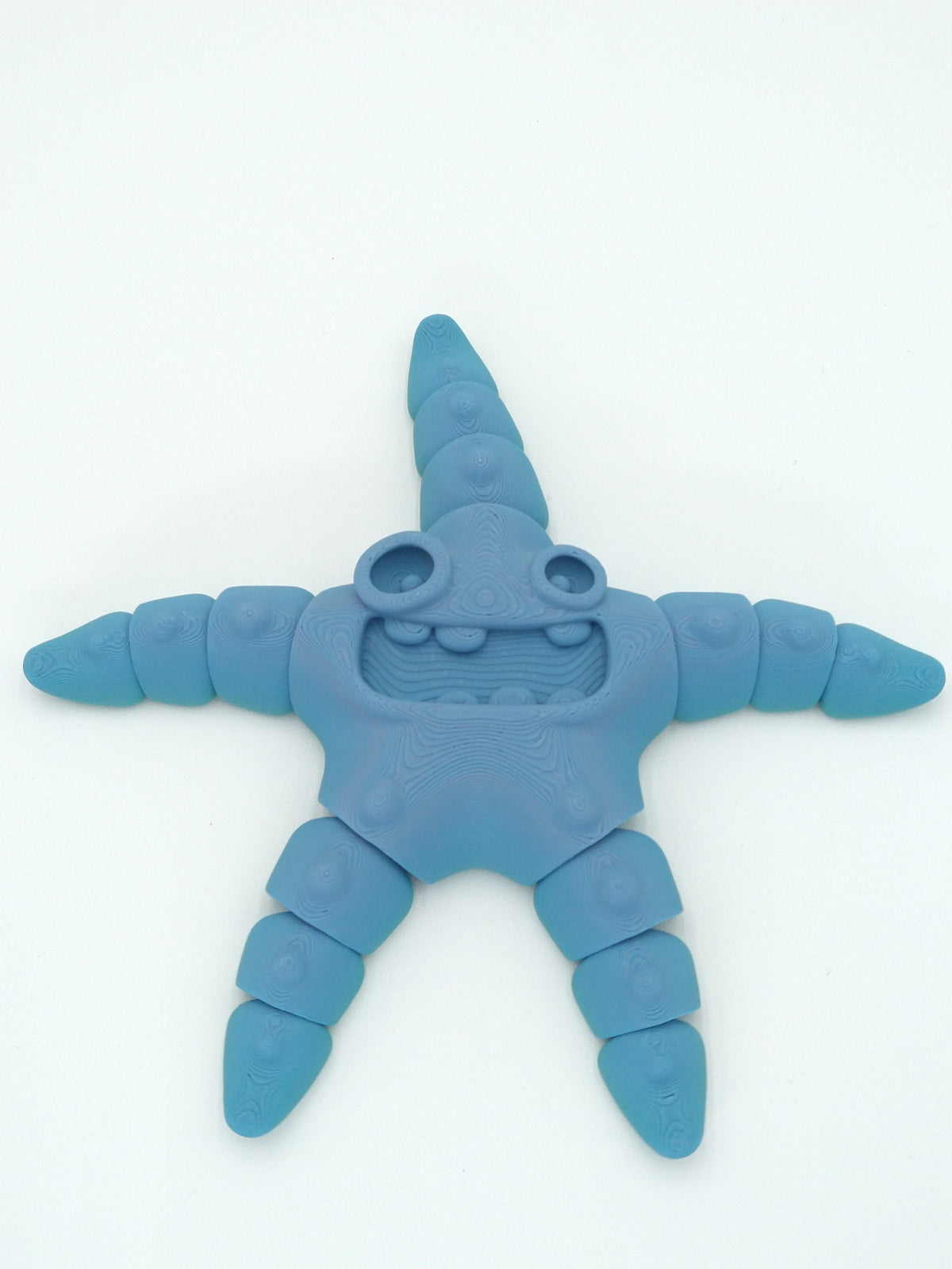 Goofy Starfish Flexi Articulated Figure Rainbow 5" 3D Printed Flexi Factory