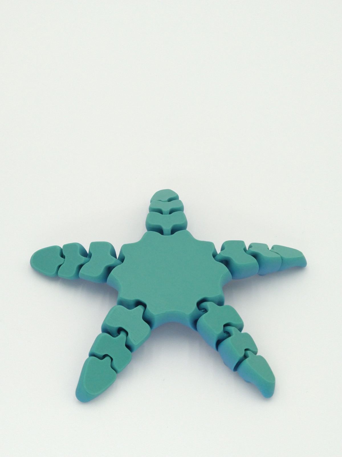 Goofy Starfish Flexi Articulated Figure Rainbow 5" 3D Printed Flexi Factory