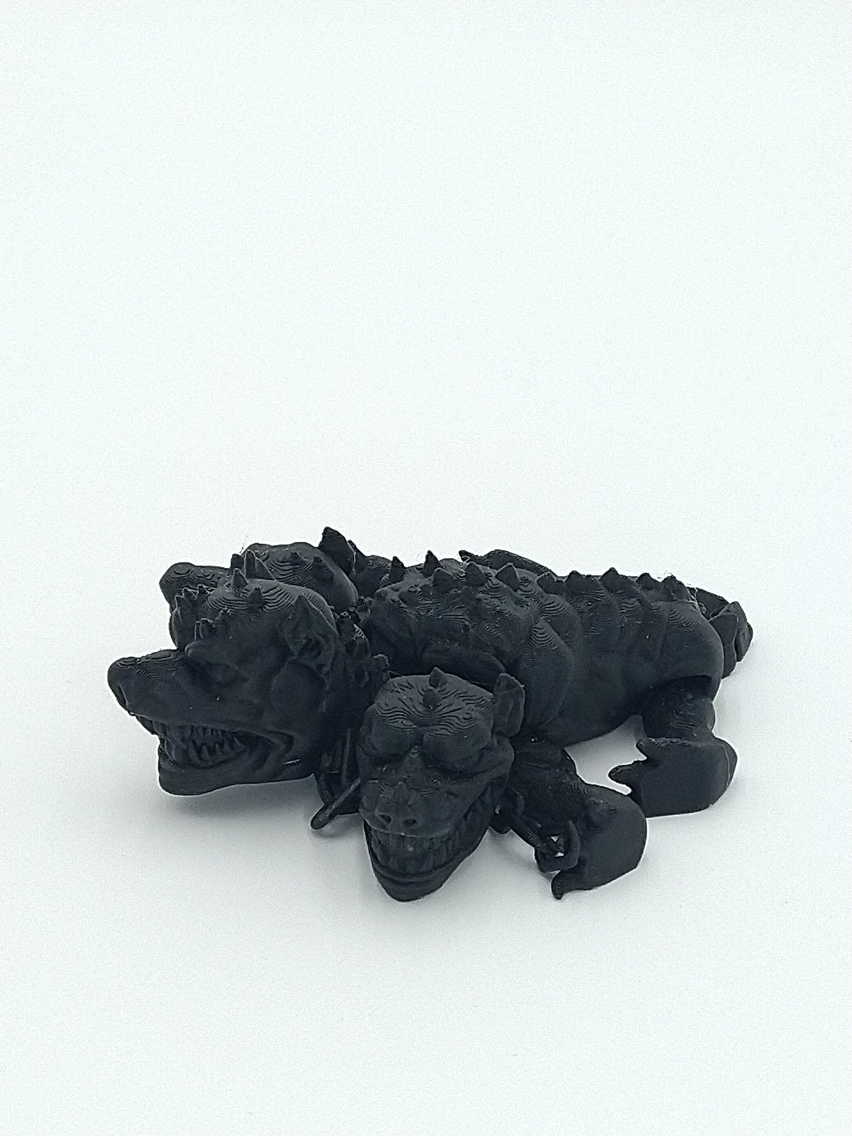 CERBERUS DOG Figure Articulated Black 4" 3D Printed Figure