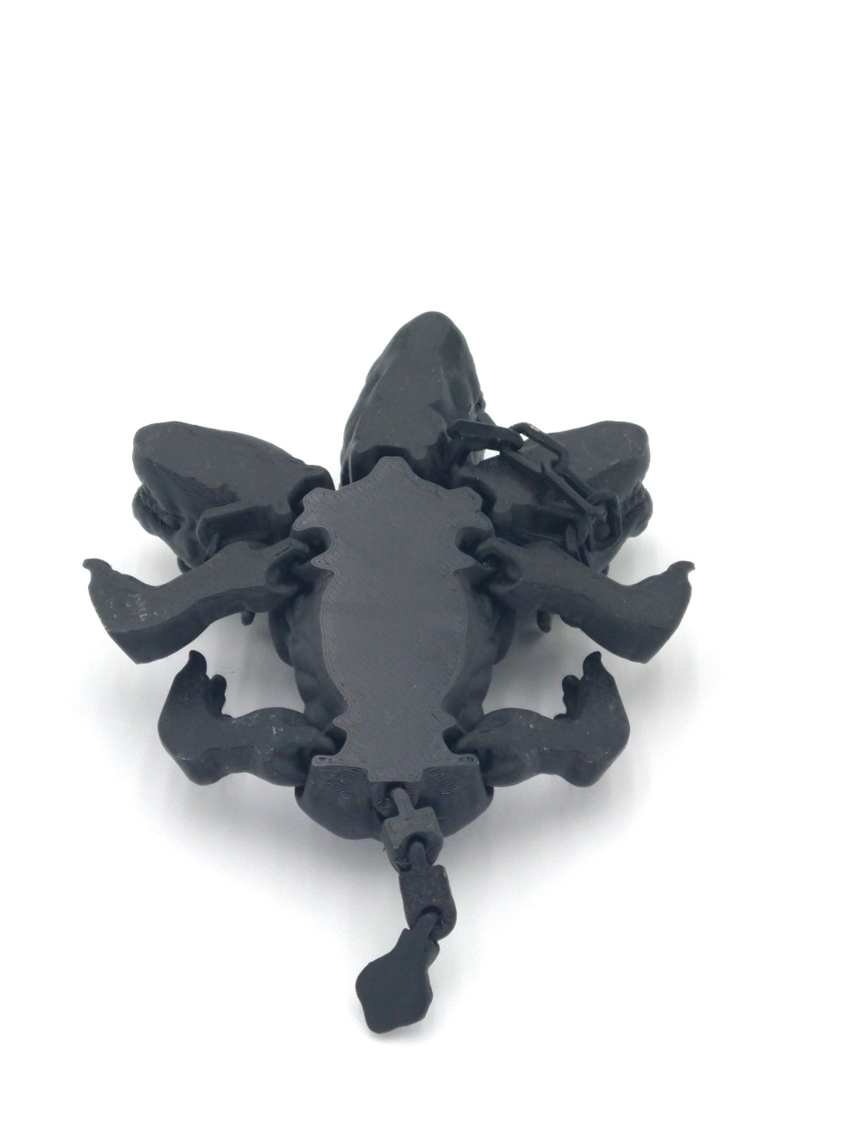 CERBERUS DOG Figure Articulated Black 4" 3D Printed Figure