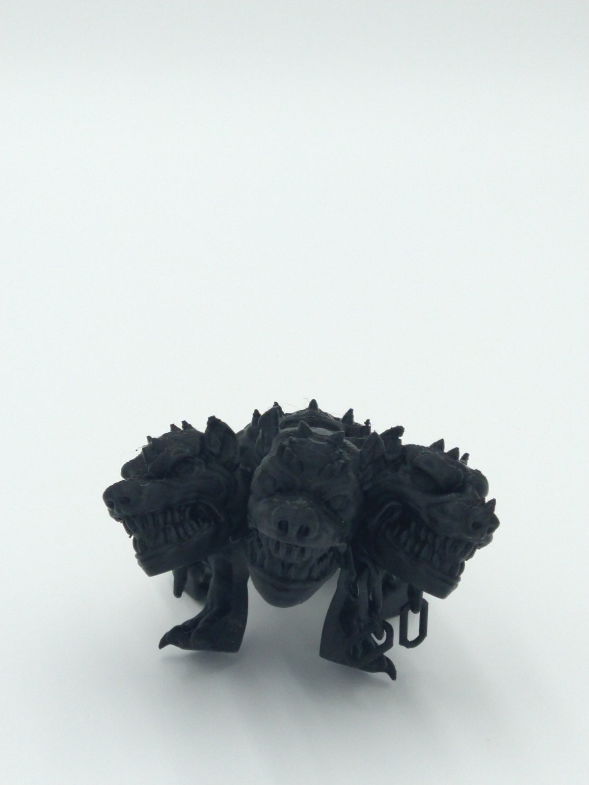 CERBERUS DOG Figure Articulated Black 4" 3D Printed Figure