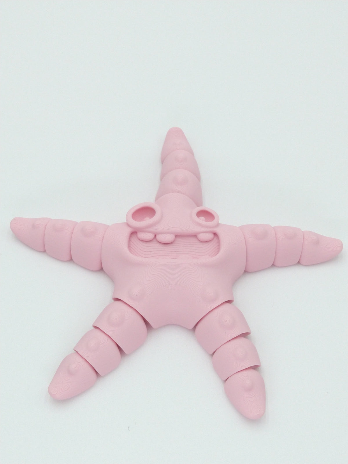 Goofy Starfish Flexi Articulated Figure Rainbow 5" 3D Printed Flexi Factory