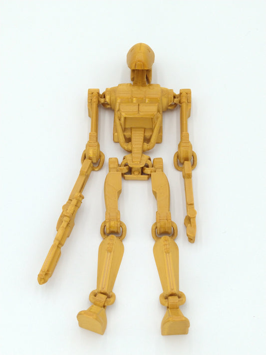 Battle Droid Figure Articulated Flexi Gold 3D Printed Figure