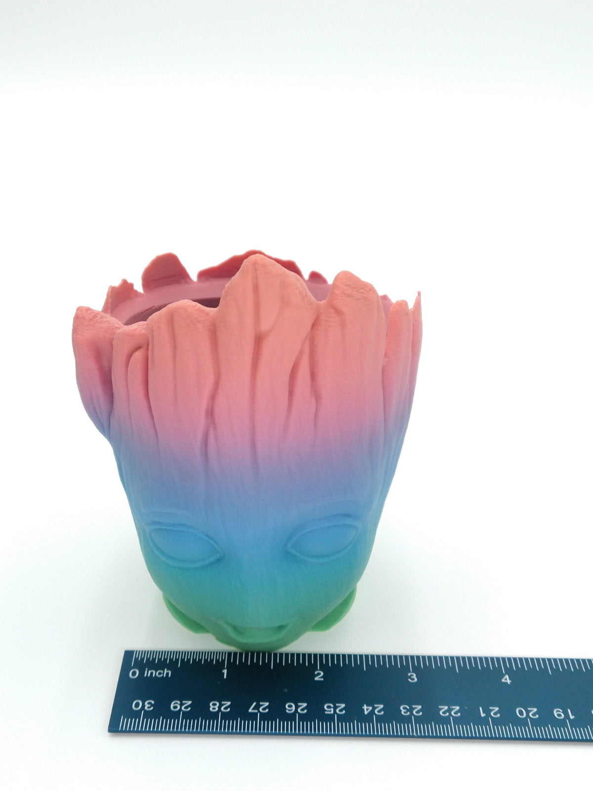 GROOT HEAD Planter Rainbow 4" 3D Printed