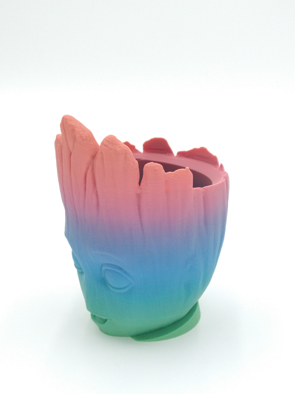 GROOT HEAD Planter Rainbow 4" 3D Printed