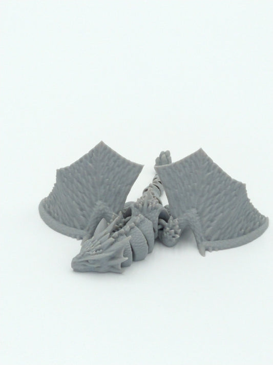 DRAGON WHELP Miniature Tabletop D&D Figure Articulated Flexi 5" 3D Printed