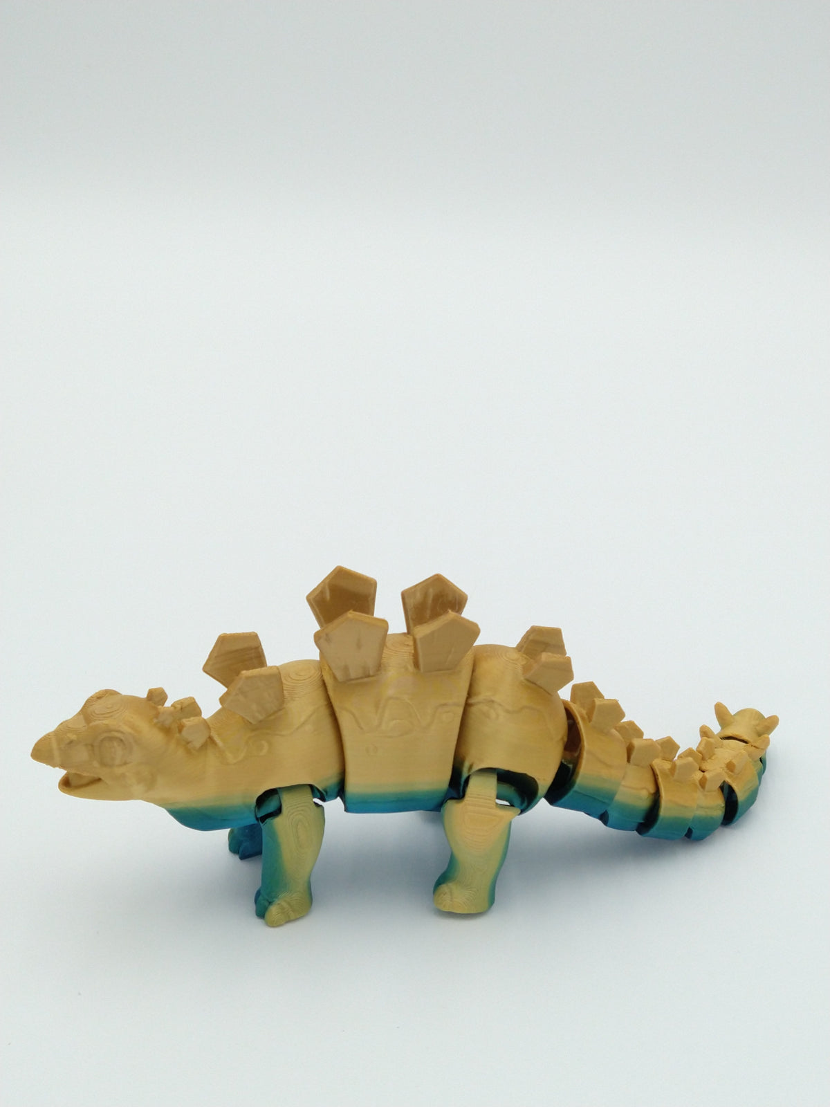 STEGOSAURUS Articulated Flexi Figure Rainbow Colors 7" 3D Printed Figure