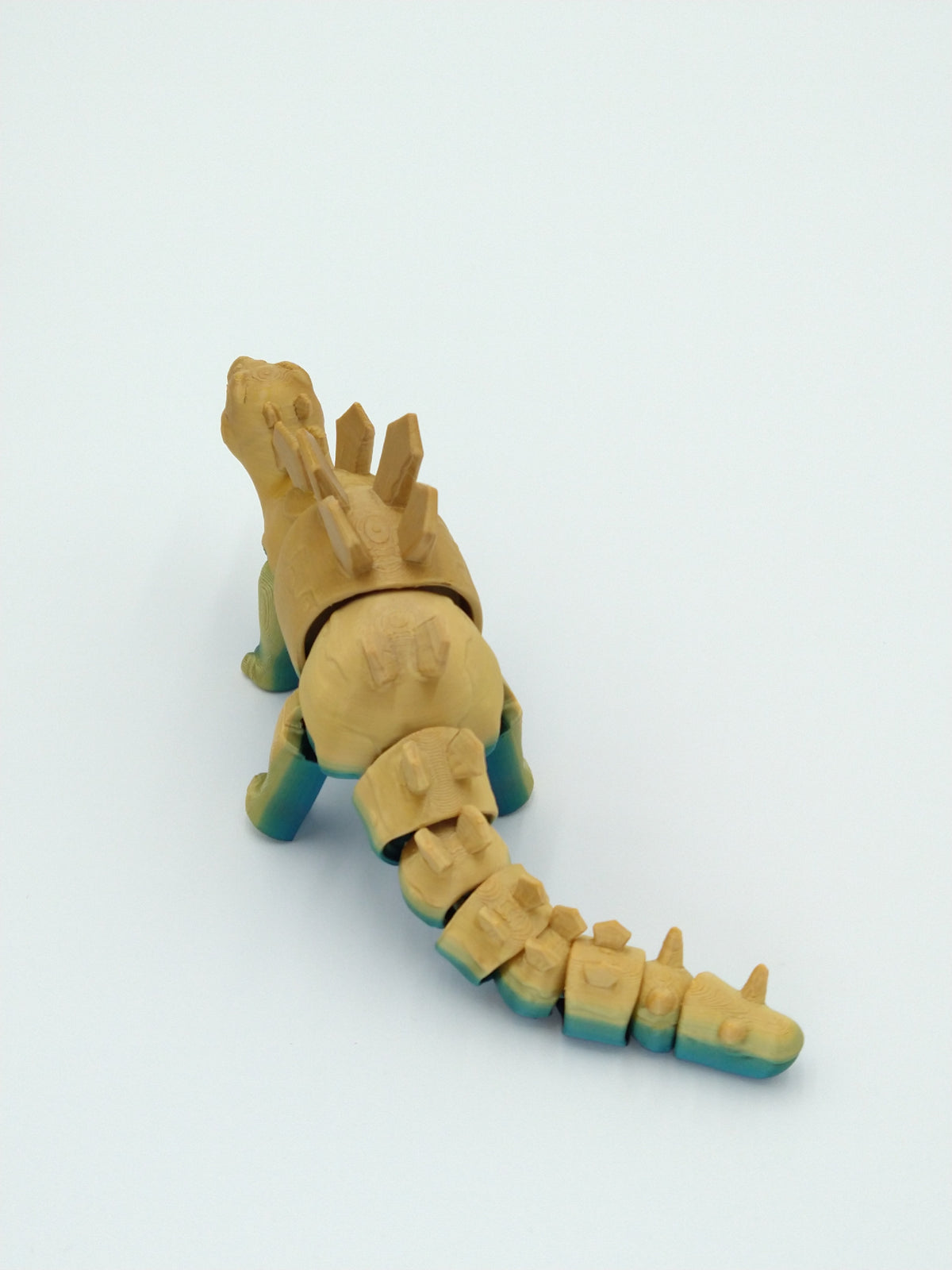 STEGOSAURUS Articulated Flexi Figure Rainbow Colors 7" 3D Printed Figure