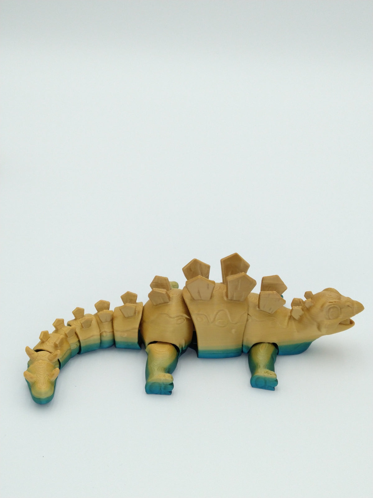STEGOSAURUS Articulated Flexi Figure Rainbow Colors 7" 3D Printed Figure
