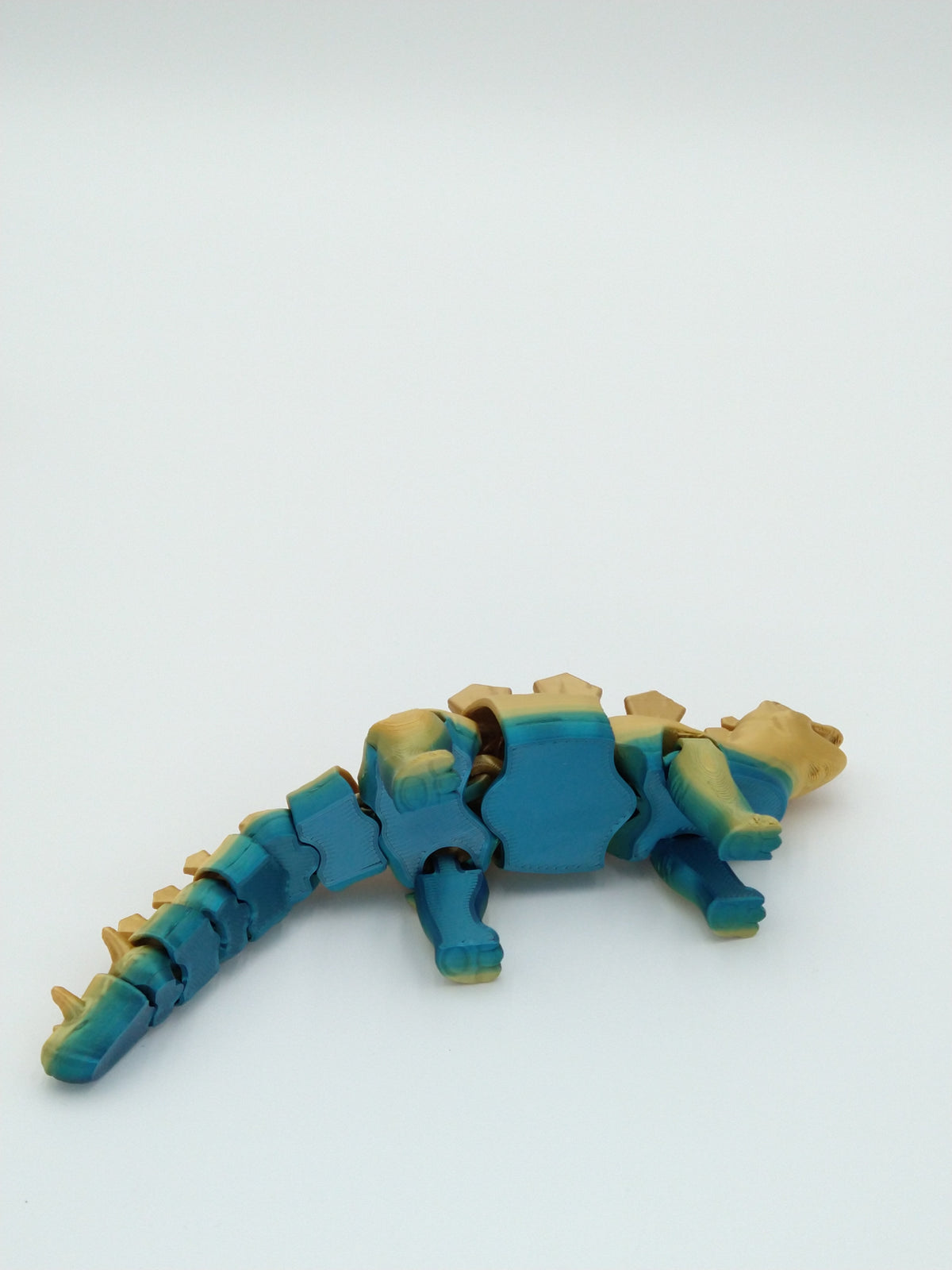 STEGOSAURUS Articulated Flexi Figure Rainbow Colors 7" 3D Printed Figure