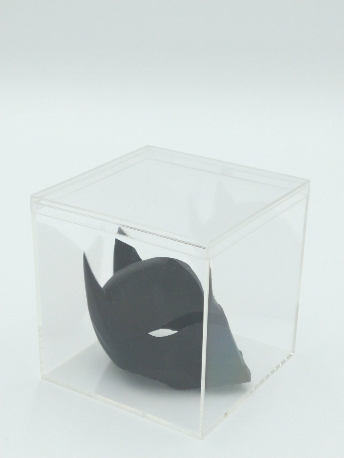 AZRAEL BATMAN Helmet Miniature Collectible W/Display Case 3" Black 3d Printed