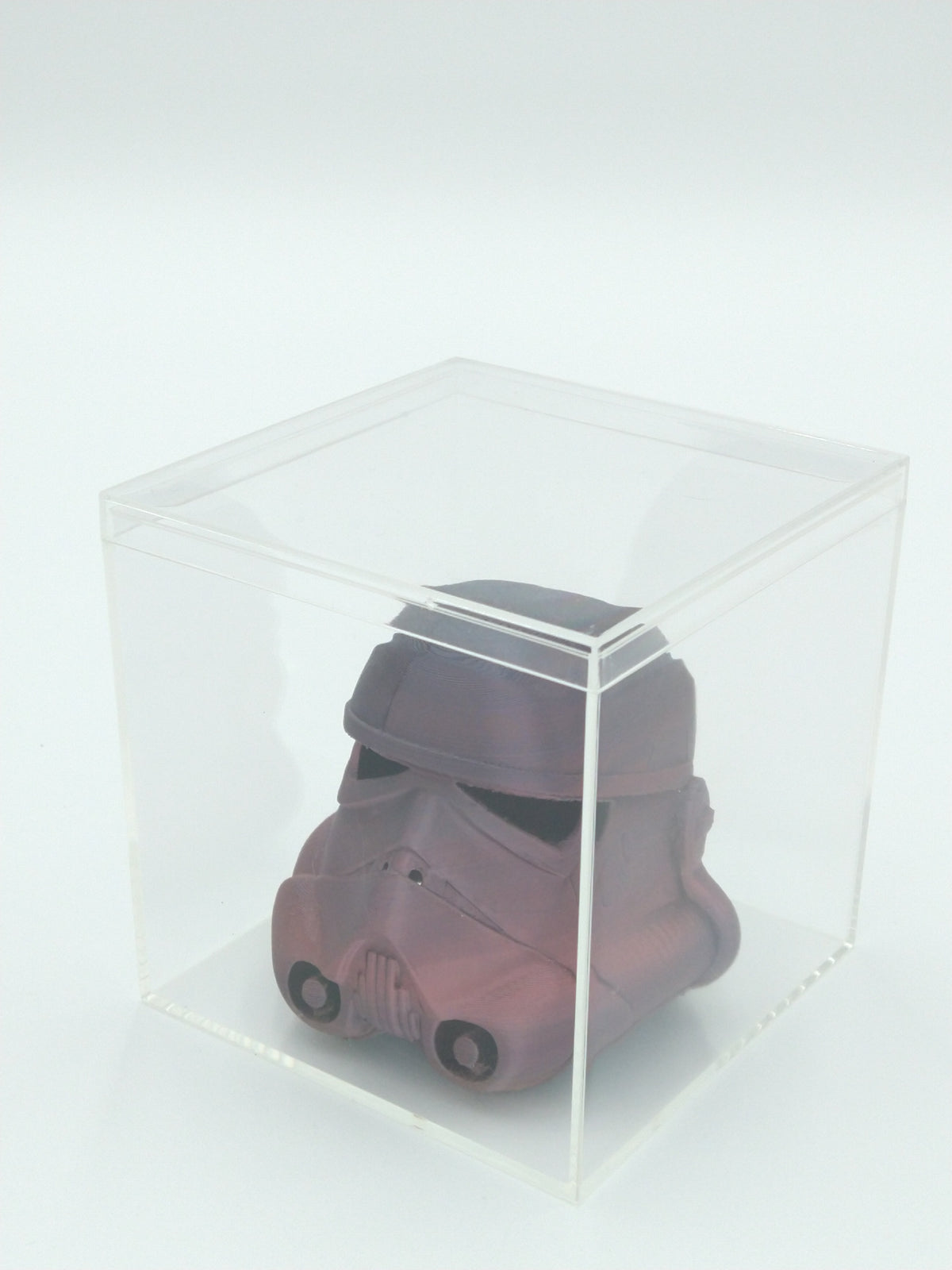 STORMTROOPER Helmet Miniature Collectible 3" W/Display case 3d printed