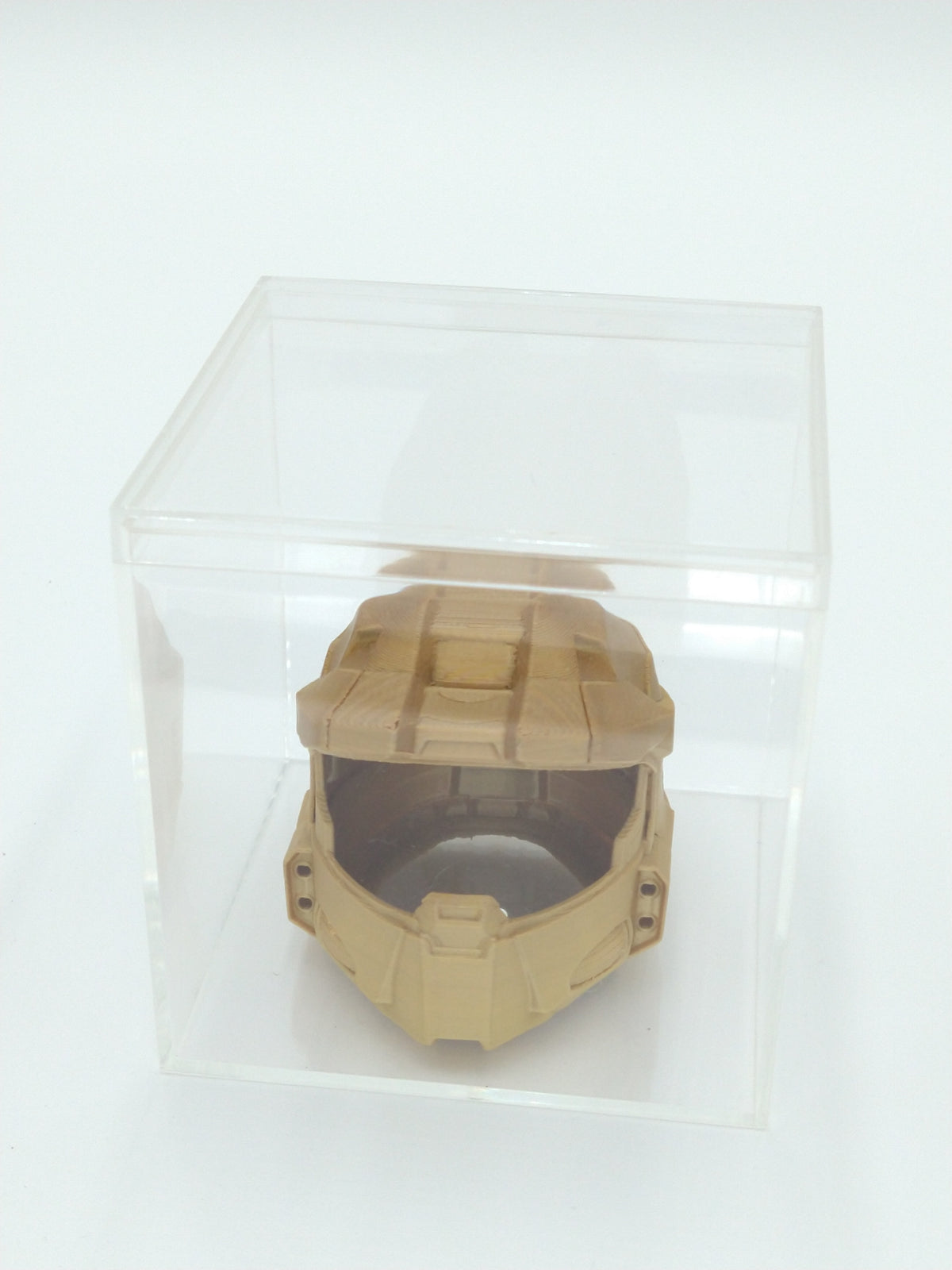 HALO MASTER CHIEF Helmet Miniature Collectible W/Display Case Rainbow 3d Printed