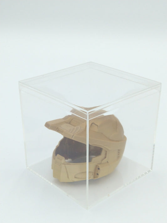 HALO MASTER CHIEF Helmet Miniature Collectible W/Display Case Rainbow 3d Printed