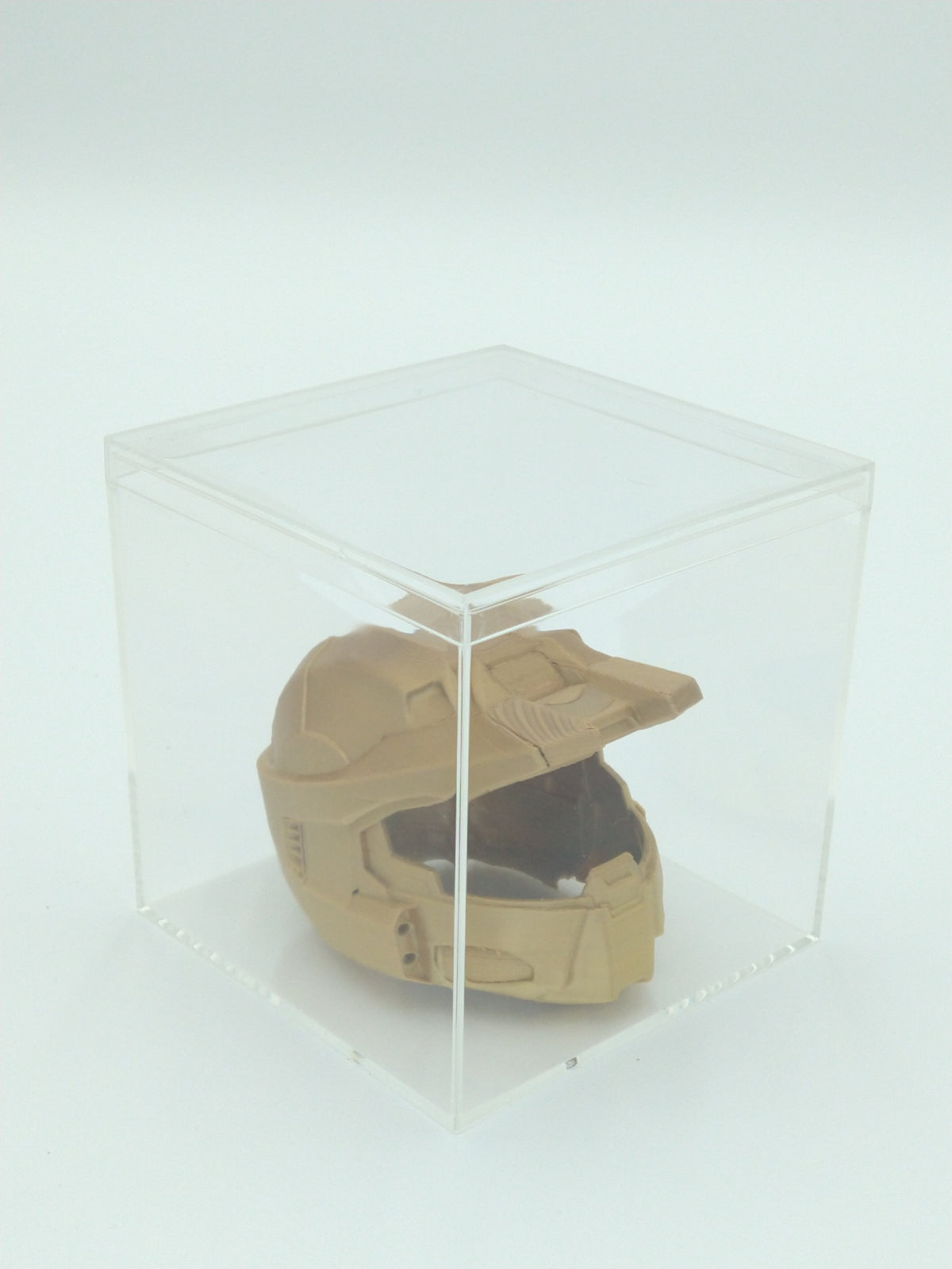 HALO MASTER CHIEF Helmet Miniature Collectible W/Display Case Rainbow 3d Printed