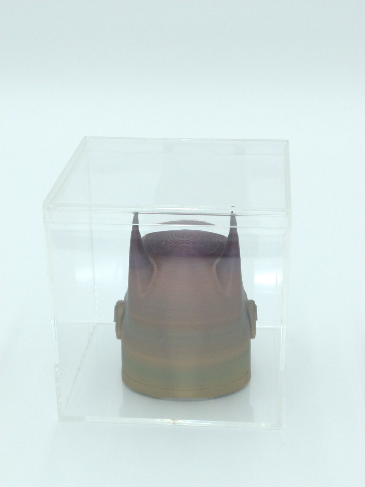 BATMANDO Helmet Miniature Collectible W/Display Case 3" Rainbow 3d Printed