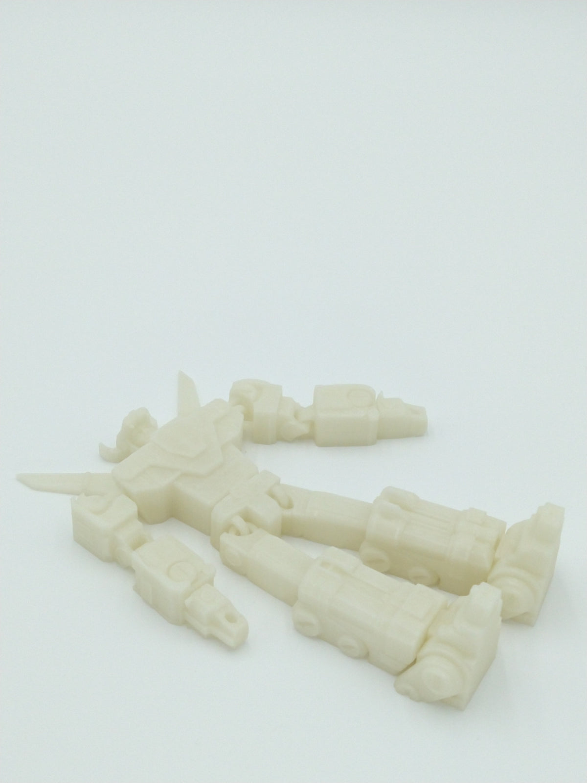 Voltron Figure Articulated Flexi Glow in the Dark 3D Printed Figure