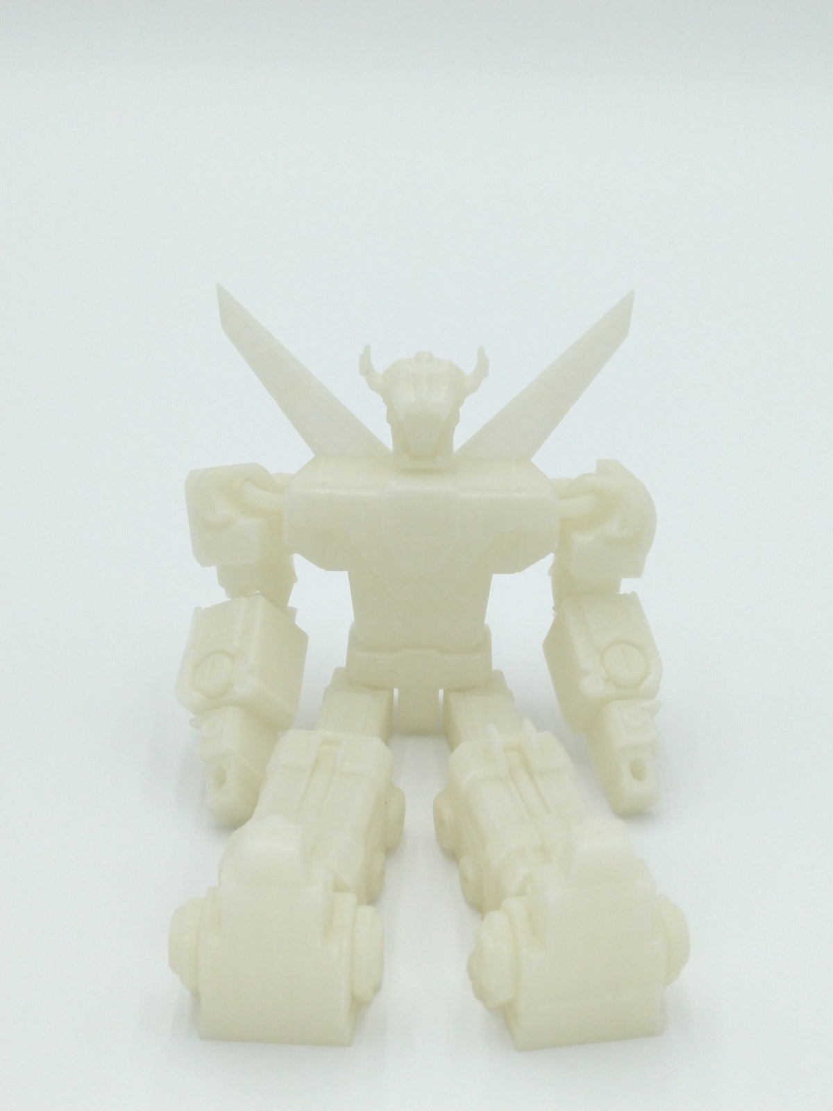 Voltron Figure Articulated Flexi Glow in the Dark 3D Printed Figure