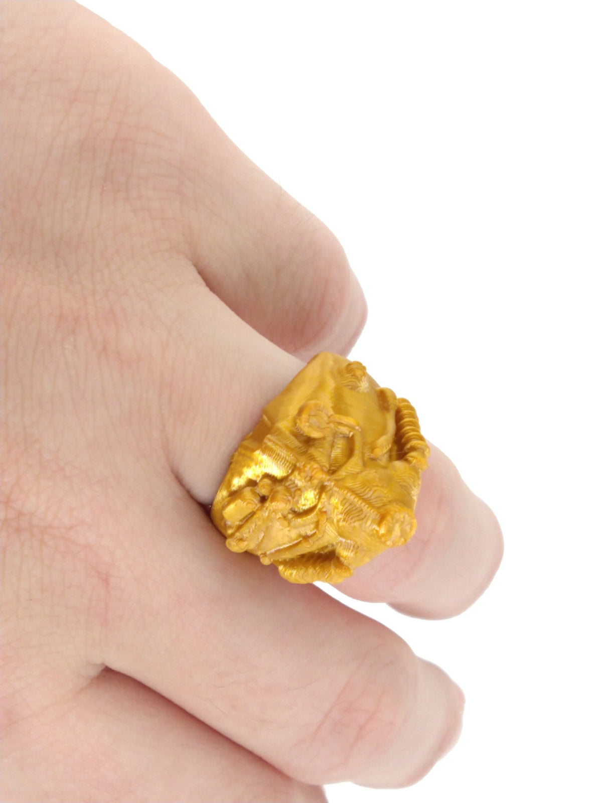 FALLOUT POWER ARMOR RING 3D PRINTED Any Size CUSTOM