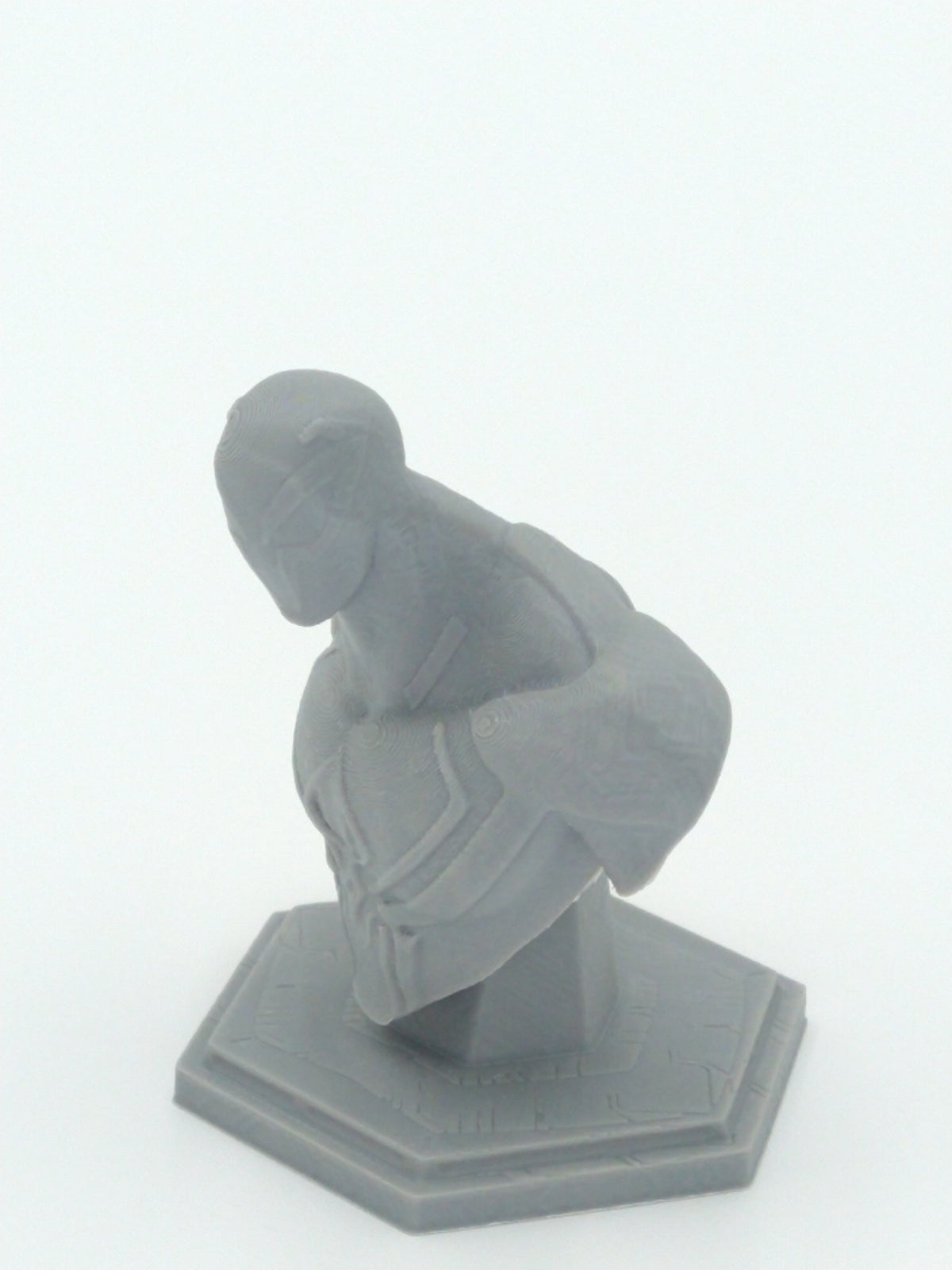 SPIDERMAN 2099 BUST STATUE Gray 3D Printed