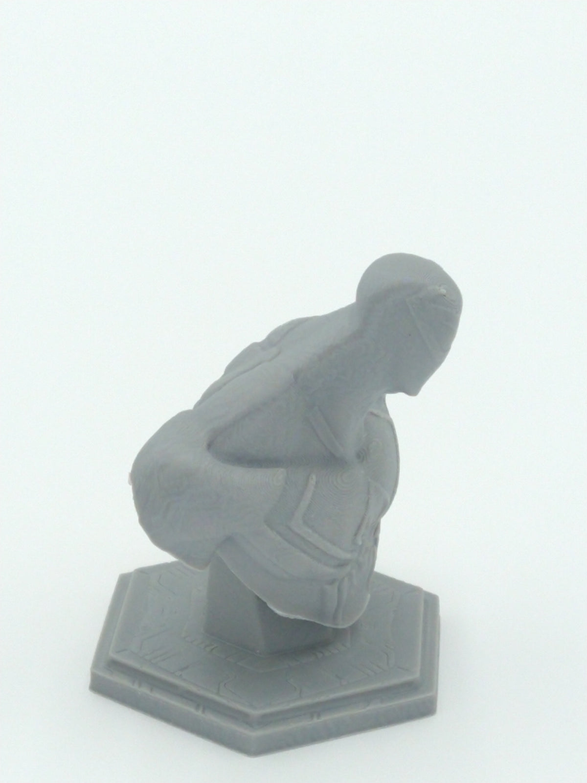 SPIDERMAN 2099 BUST STATUE Gray 3D Printed