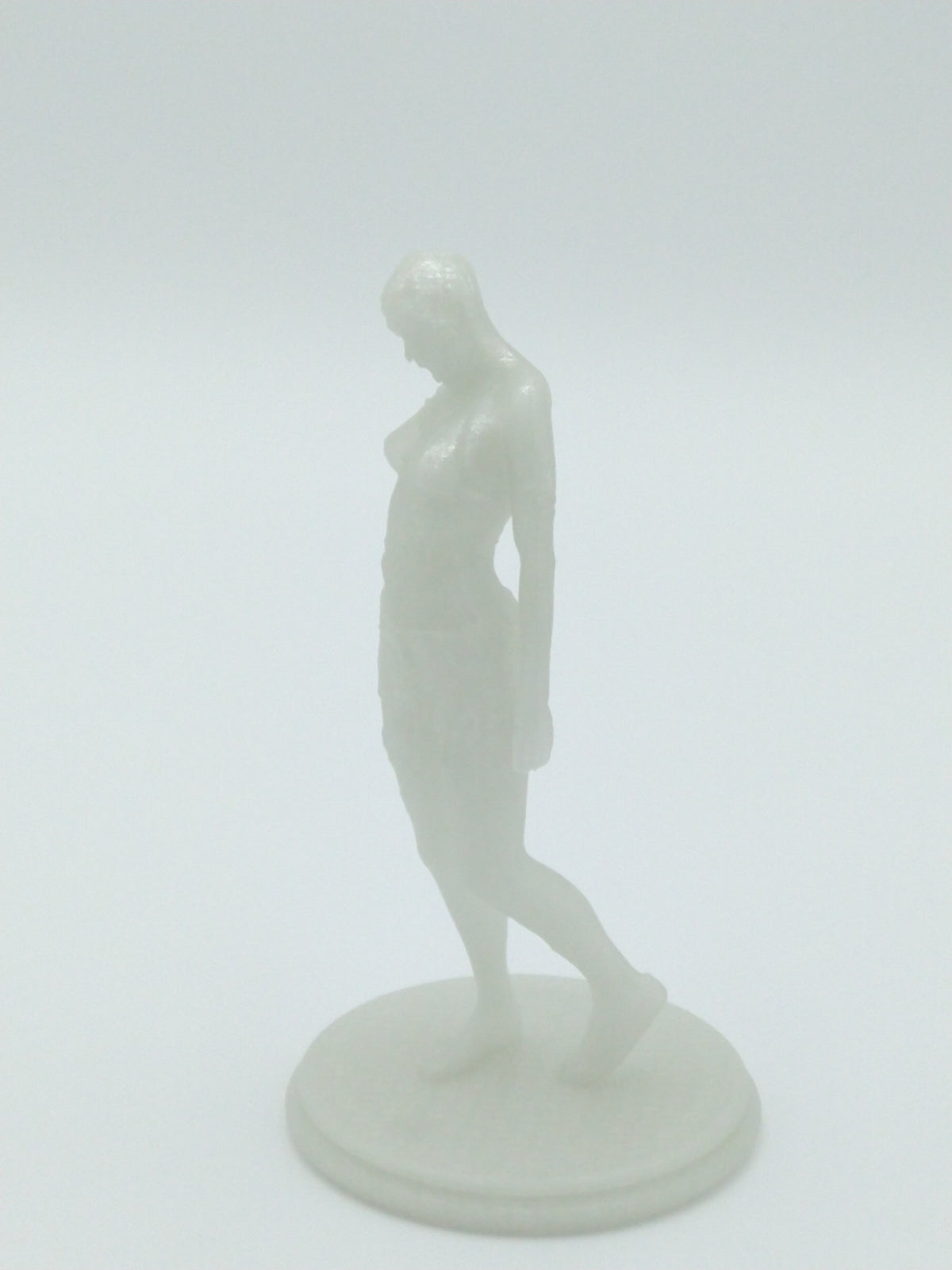 Female Zombie Figure Dying Light Glow In Dark 3d Printed