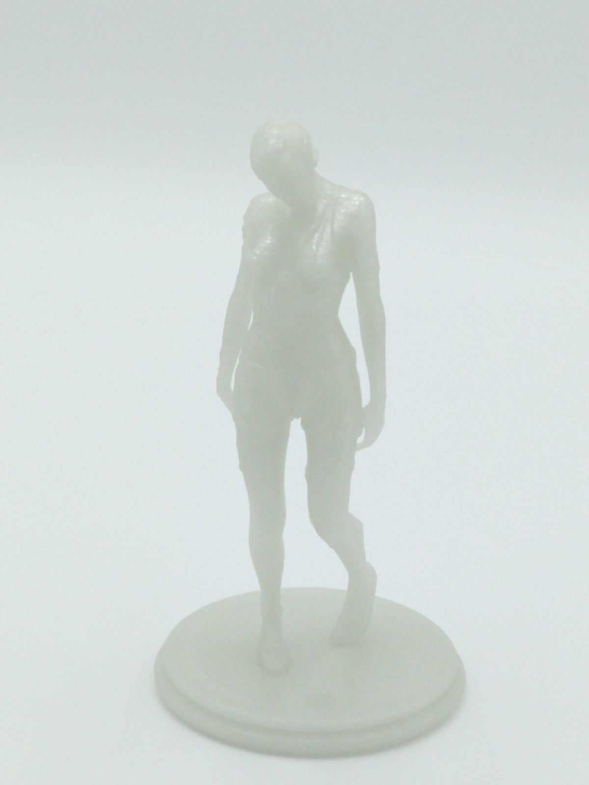Female Zombie Figure Dying Light Glow In Dark 3d Printed