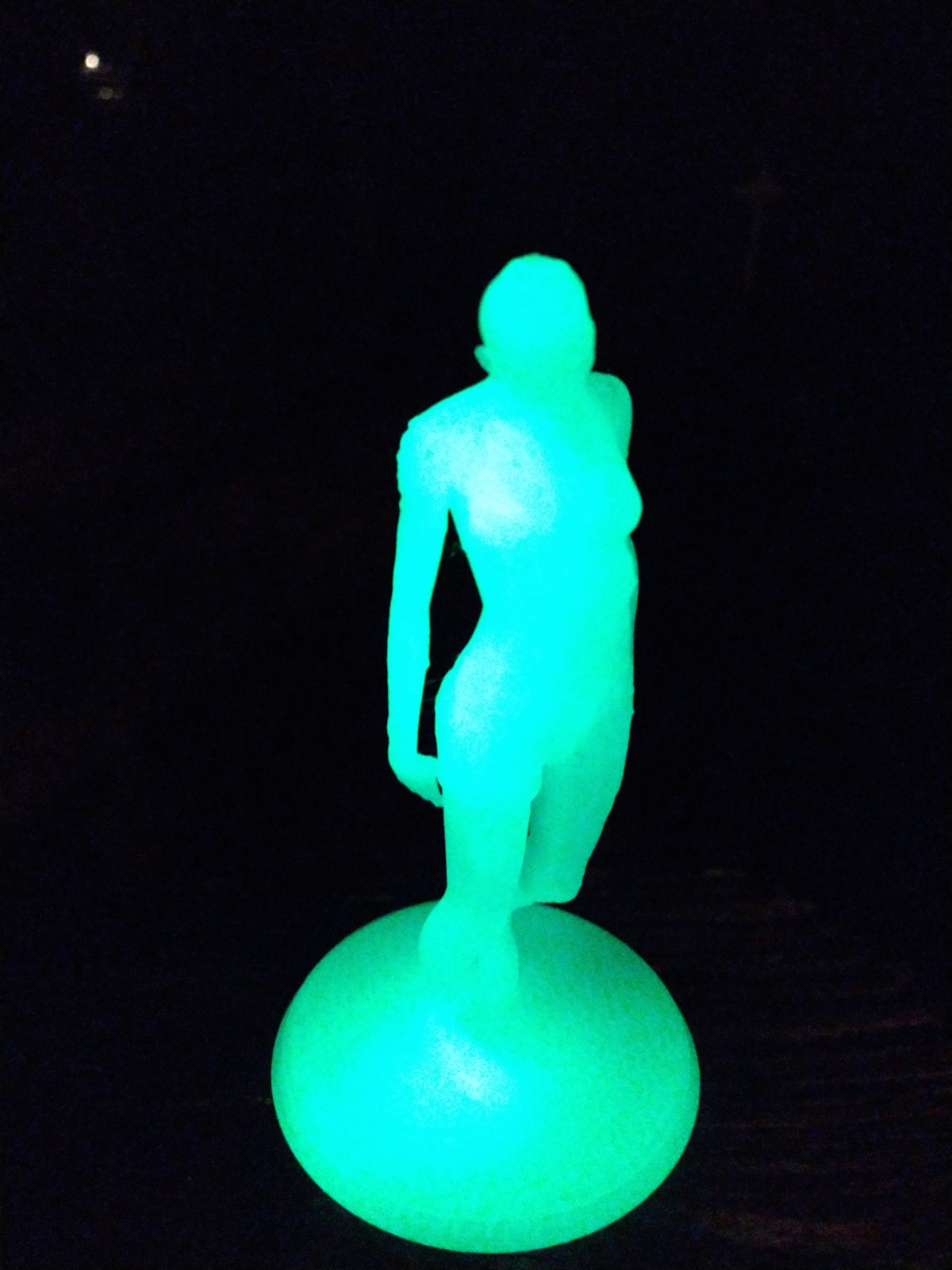 Female Zombie Figure Dying Light Glow In Dark 3d Printed
