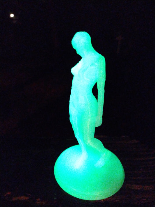 Female Zombie Figure Dying Light Glow In Dark 3d Printed
