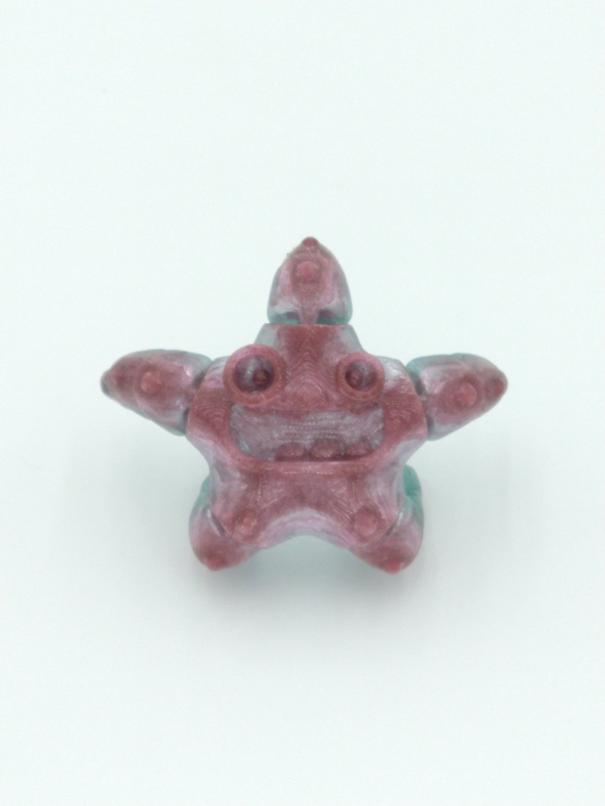 Goofy SQUISHY Starfish Articulated Figure Rainbow 5" 3D Printed Flexi Factory