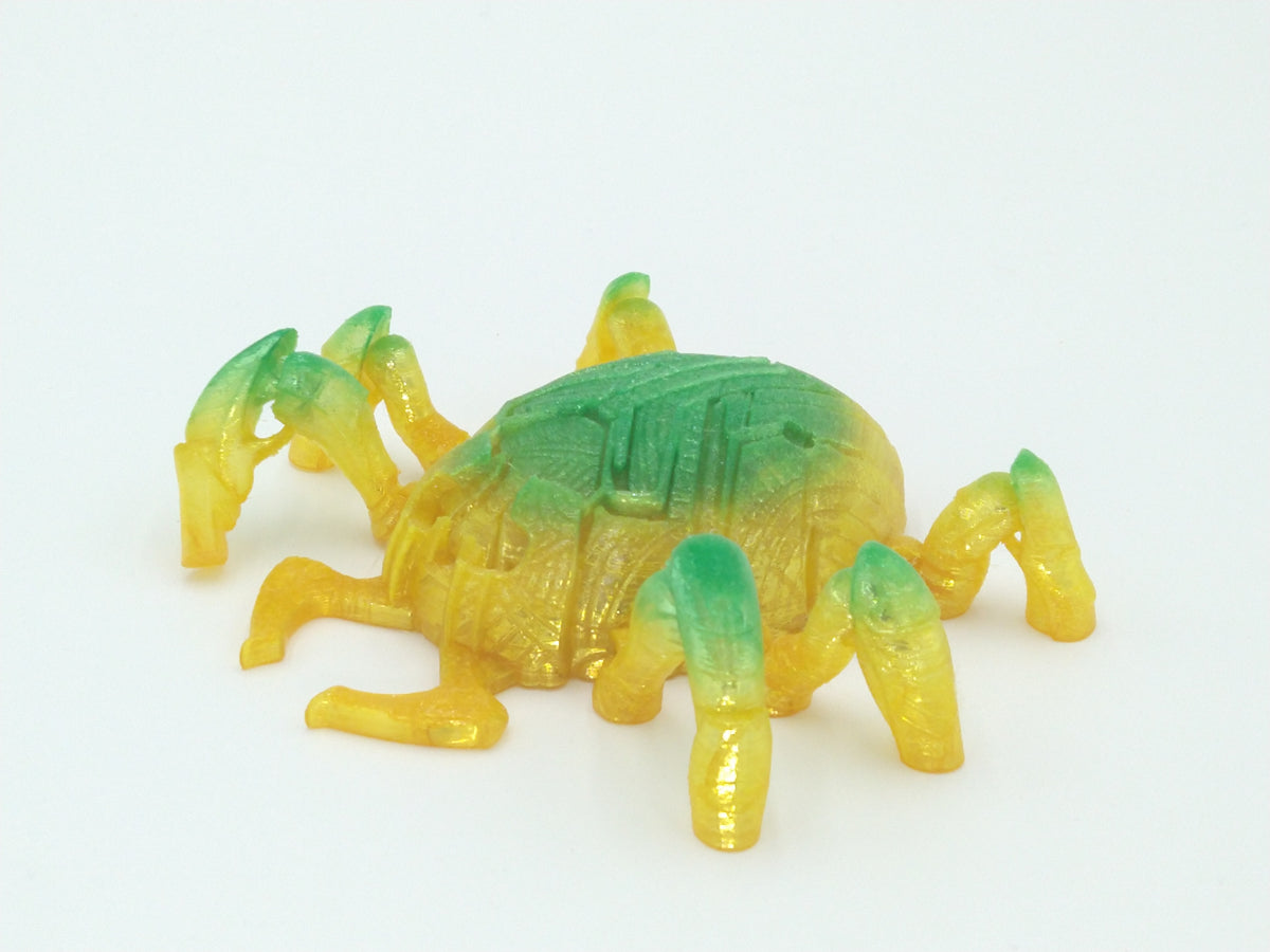 BLUE BEETLE SCARAB Flexi Figure Articulated 5" Squishy Rainbow 3D Printed Figure