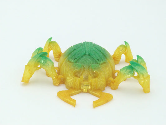 BLUE BEETLE SCARAB Flexi Figure Articulated 5" Squishy Rainbow 3D Printed Figure