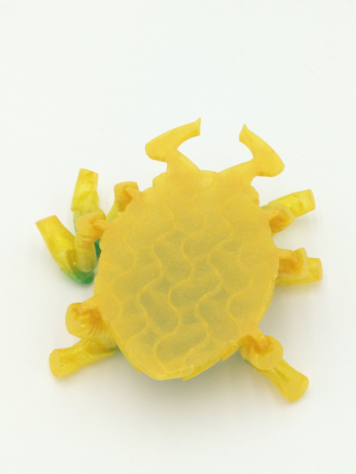BLUE BEETLE SCARAB Flexi Figure Articulated 5" Squishy Rainbow 3D Printed Figure