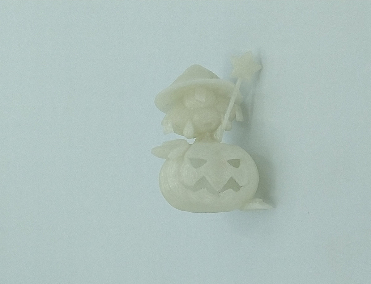 JIRACHI ON PUMPKIN Pokemon Figure 2.5" Glow In The Dark 3D Printed