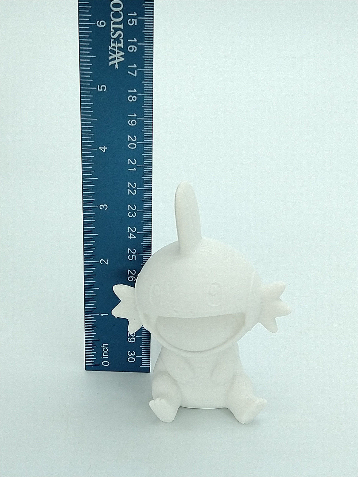 MUDKIP Pokemon Figure White 4" 3D PRINTED
