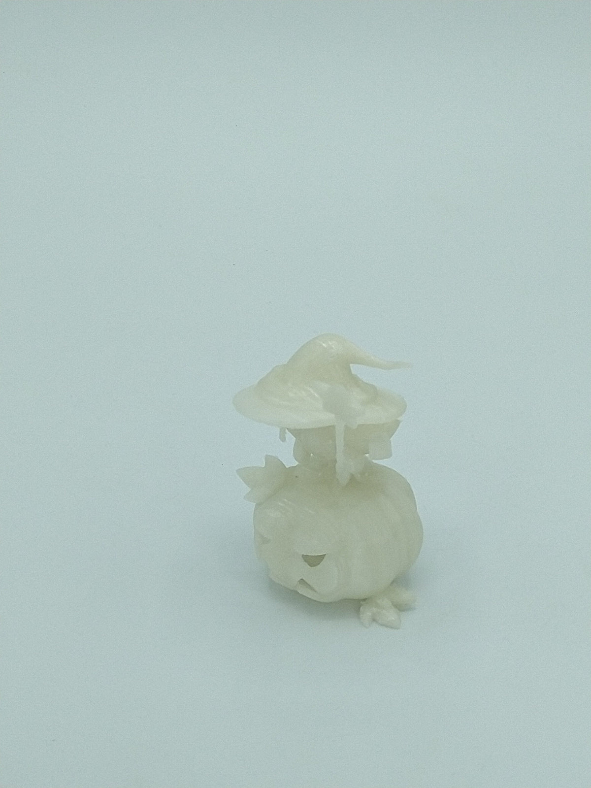 JIRACHI ON PUMPKIN Pokemon Figure 2.5" Glow In The Dark 3D Printed