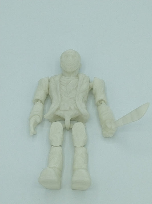 Articulated JASON VORHEES 3D Printed Figure 6" Glow in the dark
