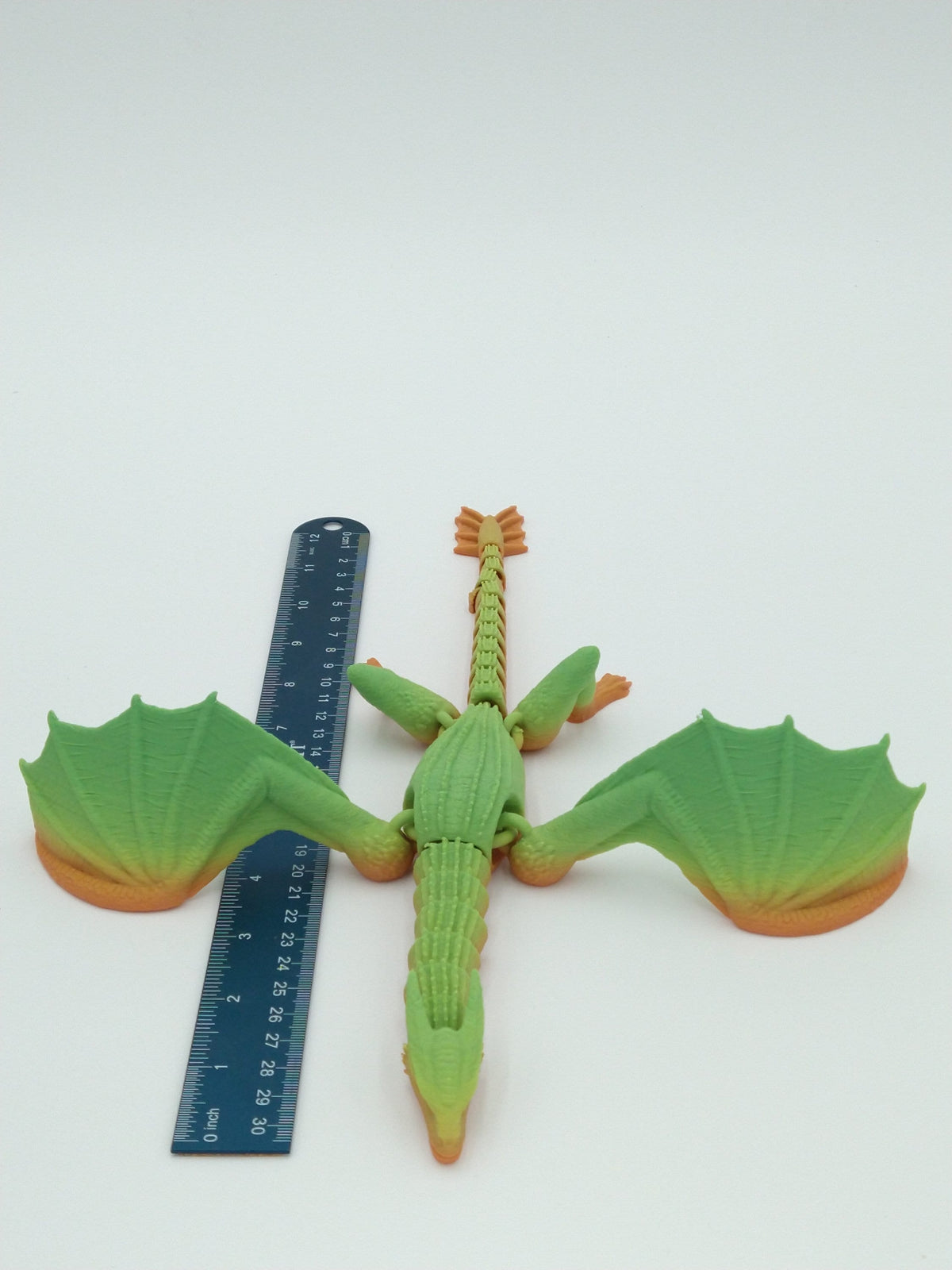 SYRAX Dragon Articulated Flexi Rainbow Colors 12" 3D Printed Figure