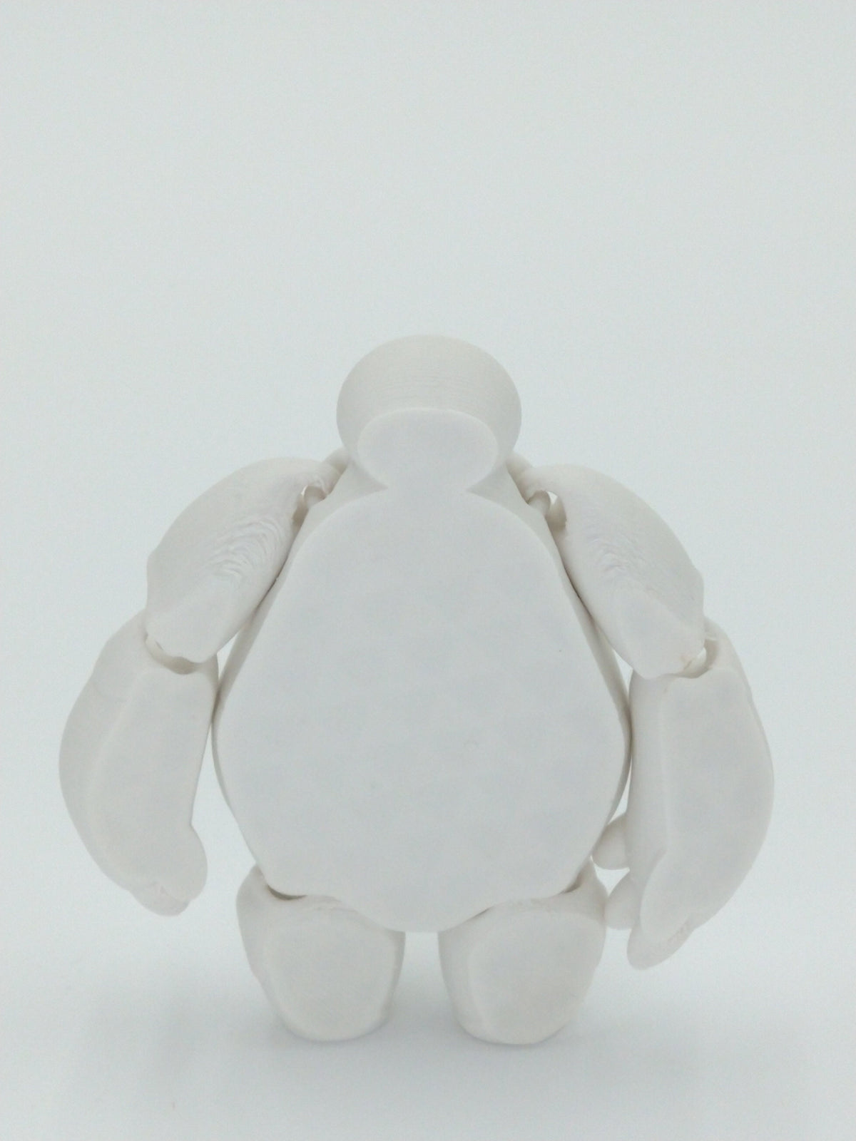 BAYMAX Figure Articulated Flexi White 4" 3D Printed Figure
